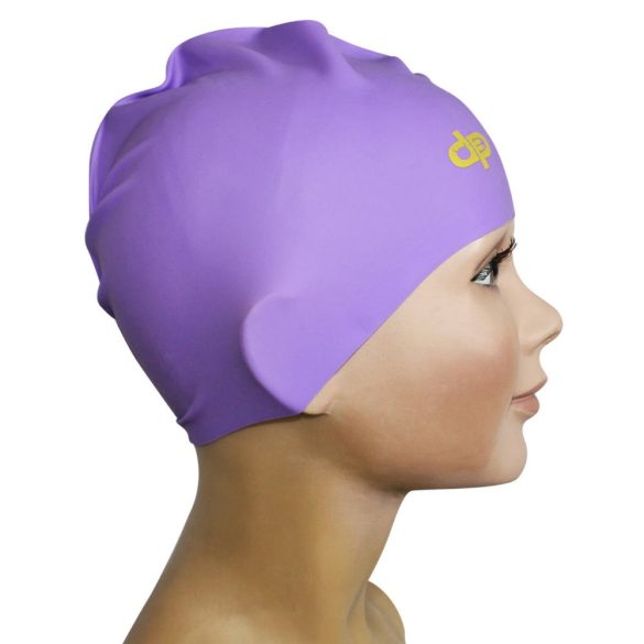 purple swim hat