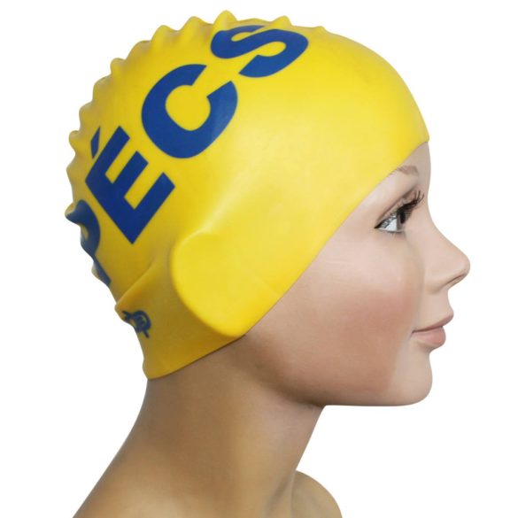 yellow swimming cap