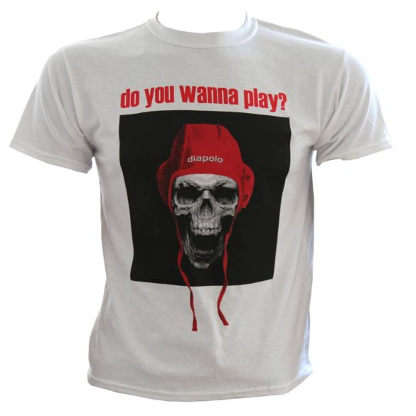 Men's T-shirt-Do you wanna play?-skull