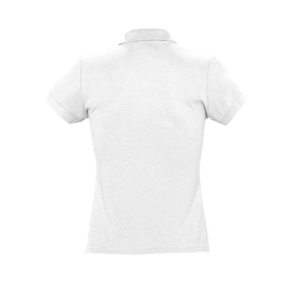 black and white women's polo shirt