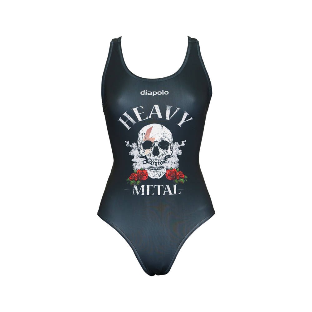 WOMEN S THICK STRAP SWIMSUIT Heavy Metal 2 Diapol