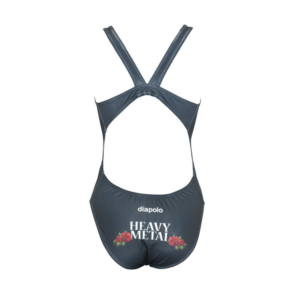 WOMEN S THICK STRAP SWIMSUIT Heavy Metal 2 Diapol